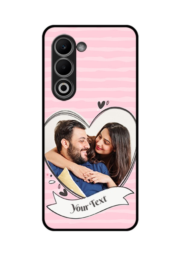 Oppo K13x 5G Custom Glass Phone Case - Vintage Heart Design