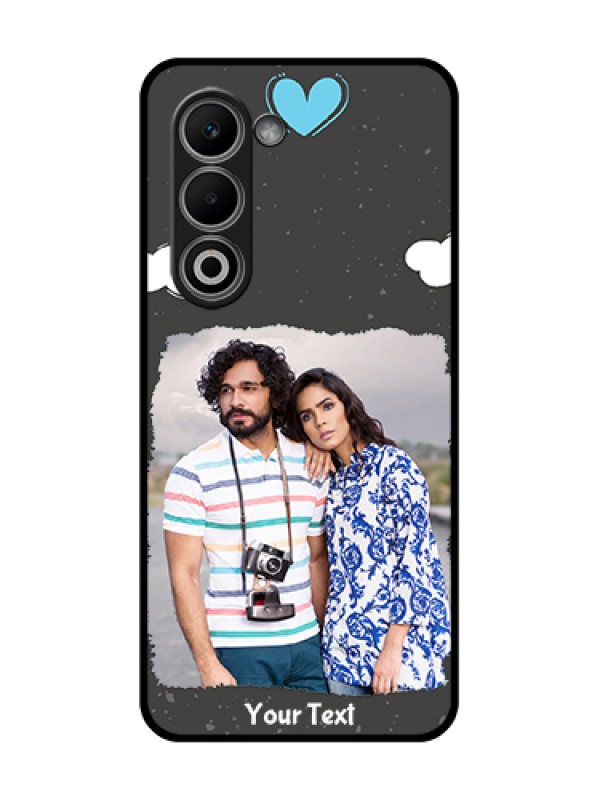 Custom Oppo K13x 5G Custom Glass Phone Case - Splashes With Love Doodles Design