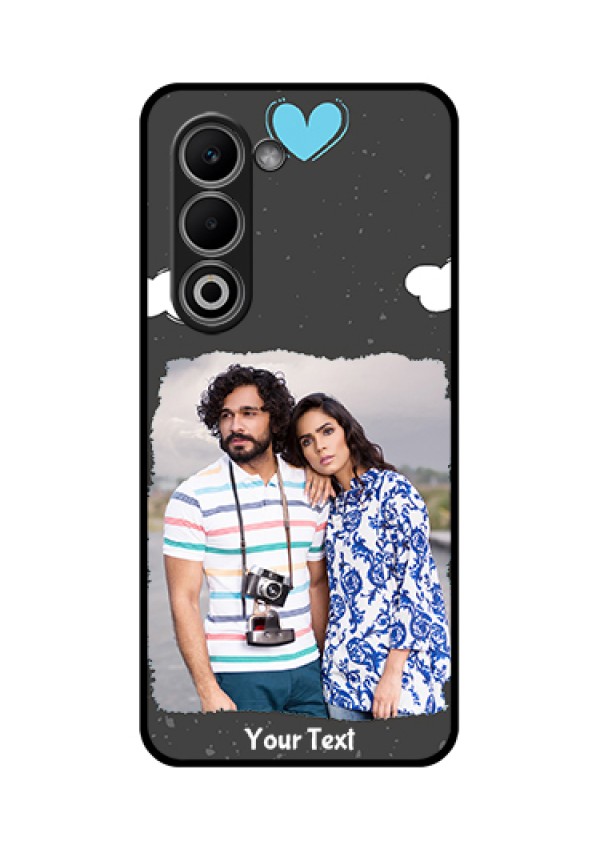 Oppo K13x 5G Custom Glass Phone Case - Splashes With Love Doodles Design