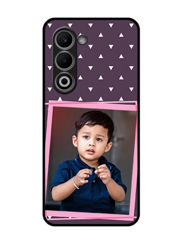 Custom Oppo K13x 5G Custom Glass Phone Case - Triangle Pattern Dotted Design