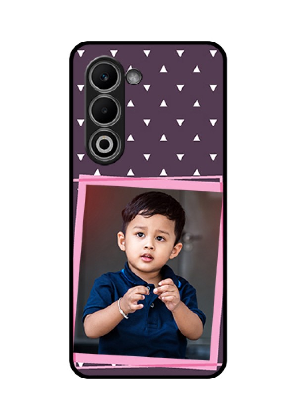 Oppo K13x 5G Custom Glass Phone Case - Triangle Pattern Dotted Design