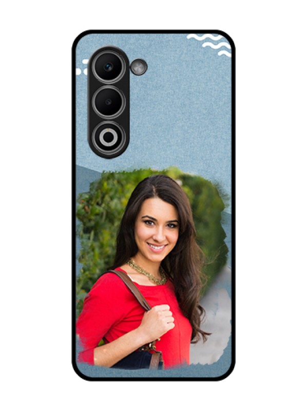 Custom Oppo K13x 5G Custom Glass Phone Case - Grunge Line Art Design