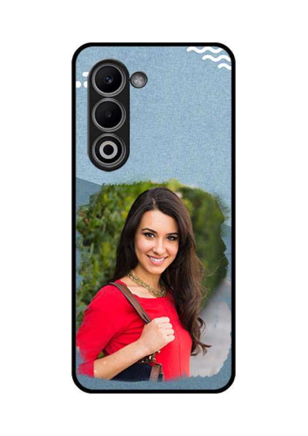 Oppo K13x 5G Custom Glass Phone Case - Grunge Line Art Design