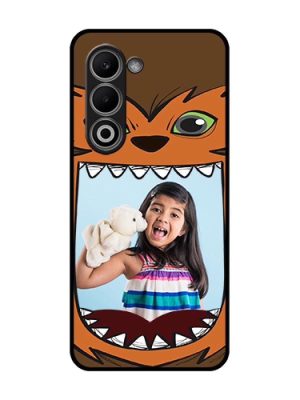 Custom Oppo K13x 5G Custom Glass Phone Case - Owl Monster Back Case Design