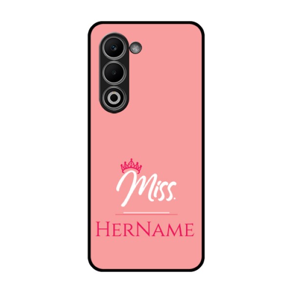 Oppo K13x 5G Custom Glass Phone Case - Mrs With Name Design