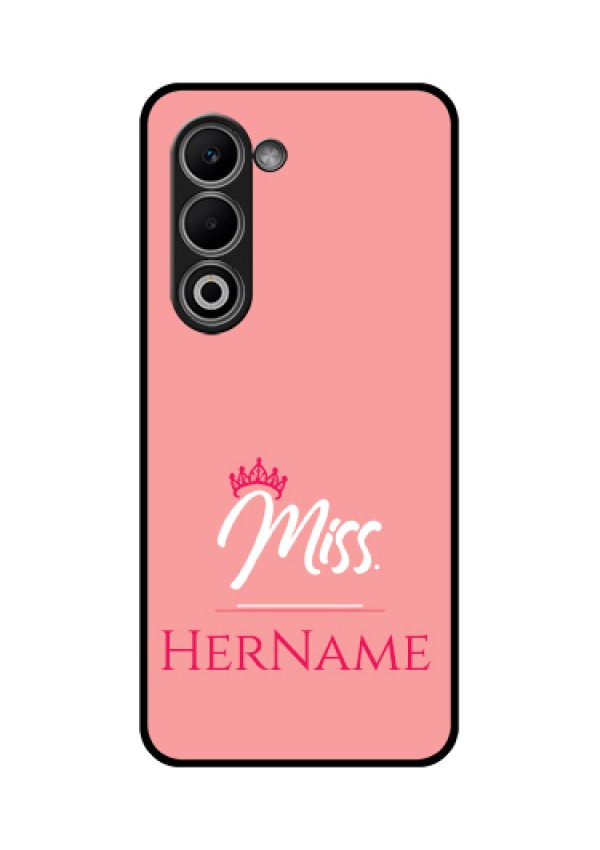Oppo K13x 5G Custom Glass Phone Case - Mrs With Name Design