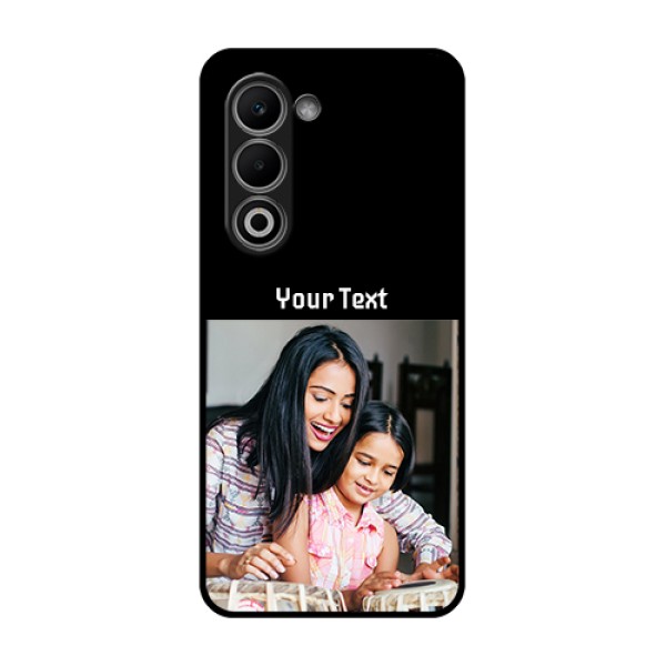 Oppo K13x 5G Custom Glass Phone Case - Photo With Name Design