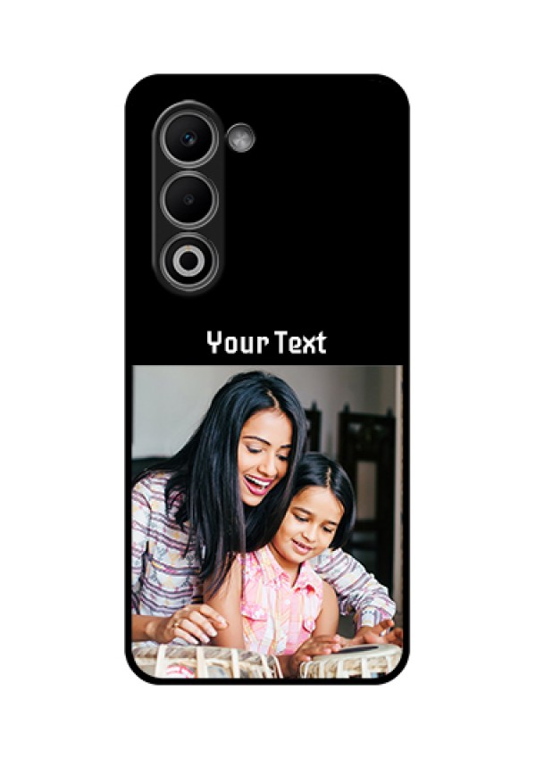 Oppo K13x 5G Custom Glass Phone Case - Photo With Name Design
