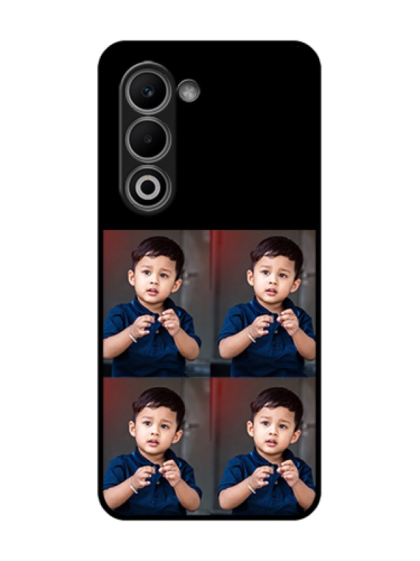 Custom Oppo K13x 5G Custom Glass Phone Case - 4 Image Holder Design