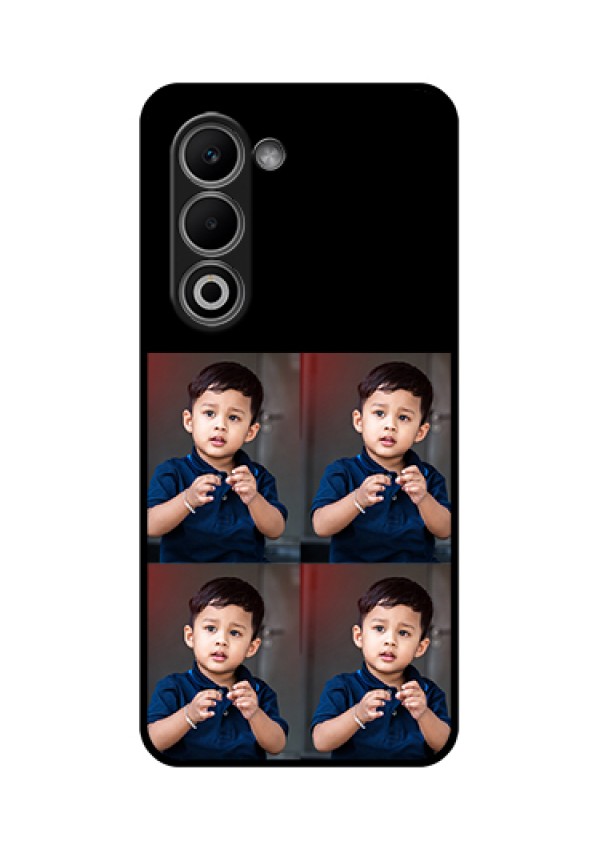 Oppo K13x 5G Custom Glass Phone Case - 4 Image Holder Design
