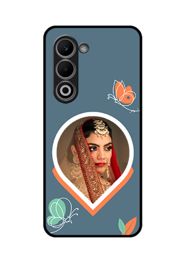 Oppo K13x 5G Custom Glass Phone Case - Droplet Butterflies Design