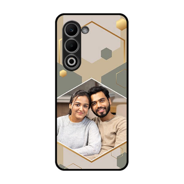Oppo K13x 5G Custom Glass Phone Case - Stylish Hexagon Pattern Design Oppo K13x 5G Custom Glass Phone Case - Stylish Hexagon Pattern Design