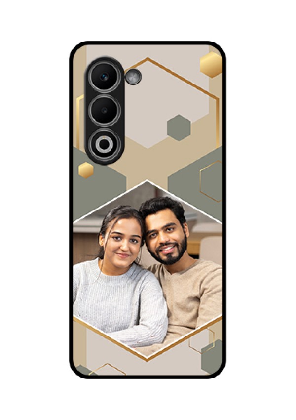 Oppo K13x 5G Custom Glass Phone Case - Stylish Hexagon Pattern Design