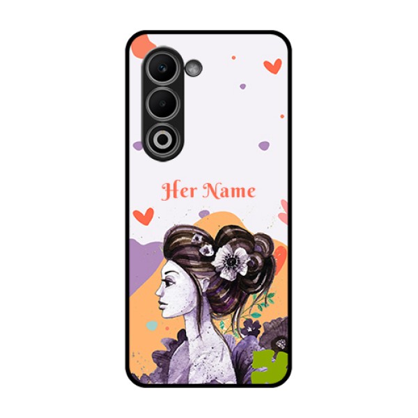 Oppo K13x 5G Custom Glass Phone Case - Woman And Nature Design
