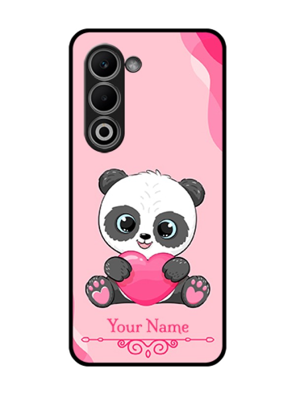 Custom Oppo K13x 5G Custom Glass Phone Case - Cute Panda Design