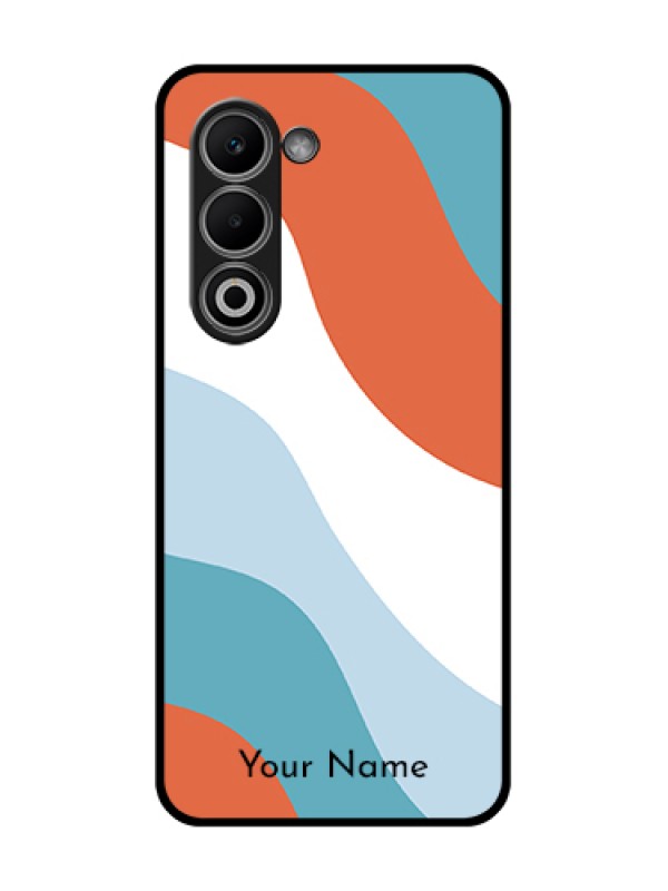 Custom Oppo K13x 5G Custom Glass Phone Case - Coloured Waves Design