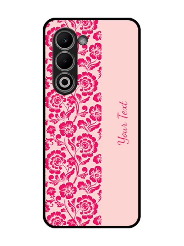 Custom Oppo K13x 5G Custom Glass Phone Case - Attractive Floral Pattern Design