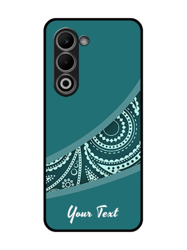 Custom Oppo K13x 5G Custom Glass Phone Case - Semi Visible Floral Design