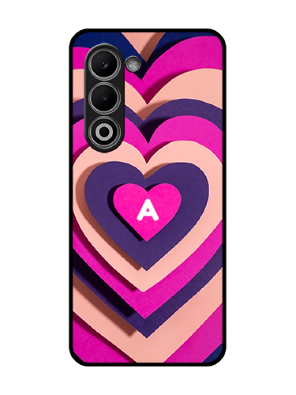 Custom Oppo K13x 5G Custom Glass Phone Case - Cute Heart Pattern Design