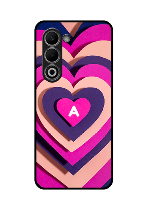 Oppo K13x 5G Custom Glass Phone Case - Cute Heart Pattern Design