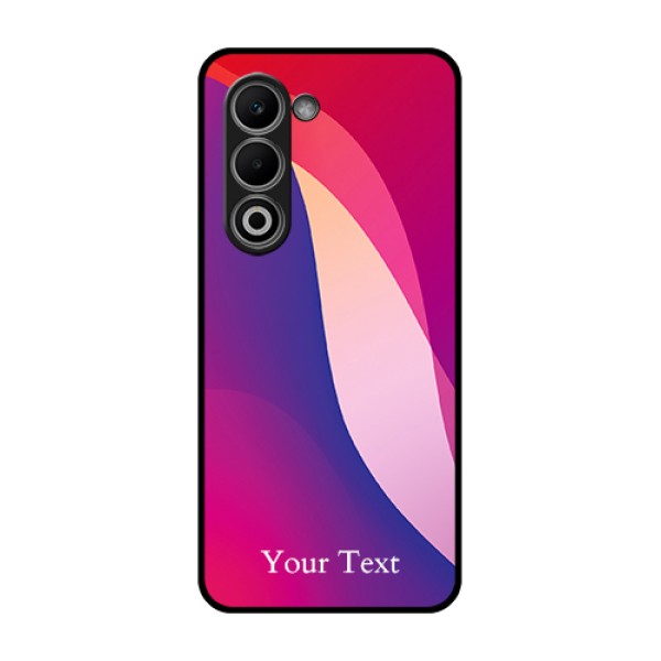Oppo K13x 5G Custom Glass Phone Case - Digital Abstract Overlap Design Oppo K13x 5G Custom Glass Phone Case - Digital Abstract Overlap Design