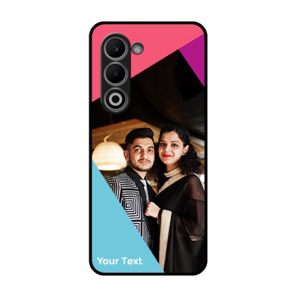 Oppo K13x 5G Custom Glass Phone Case - Stacked Triple Colour Design Oppo K13x 5G Custom Glass Phone Case - Stacked Triple Colour Design