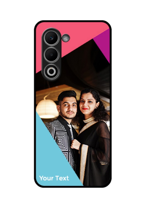 Oppo K13x 5G Custom Glass Phone Case - Stacked Triple Colour Design
