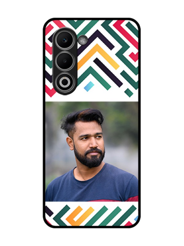 Custom Oppo K13x 5G Custom Glass Phone Case - Colorful Maze Pattern Design