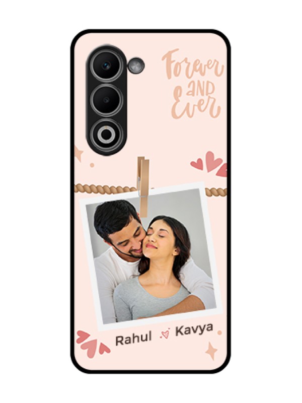 Custom Oppo K13x 5G Custom Glass Phone Case - Forever And Ever Love Design