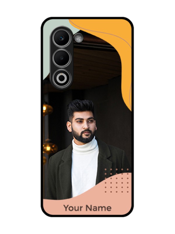 Custom Oppo K13x 5G Custom Glass Phone Case - Tri - Coloured Overlay Design