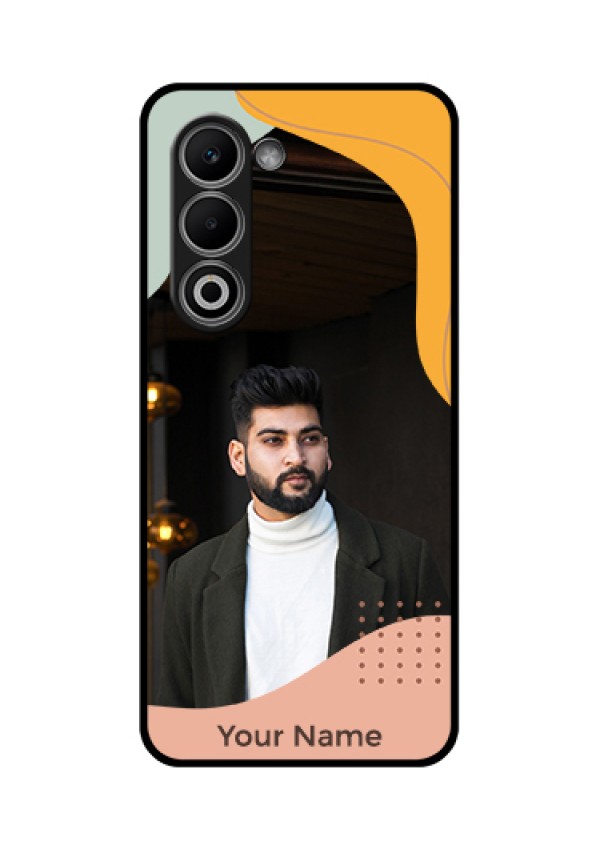 Oppo K13x 5G Custom Glass Phone Case - Tri - Coloured Overlay Design