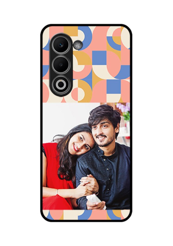 Oppo K13x 5G Custom Glass Phone Case - Semi - Circle Maze Pattern Design