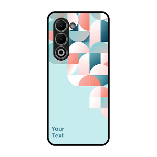 Oppo K13x 5G Custom Glass Phone Case - Stylish Semi - Circle Pattern Design