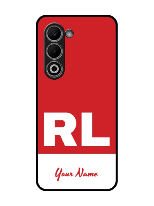 Custom Oppo K13x 5G Custom Glass Phone Case - Dual Tone Custom Text Design