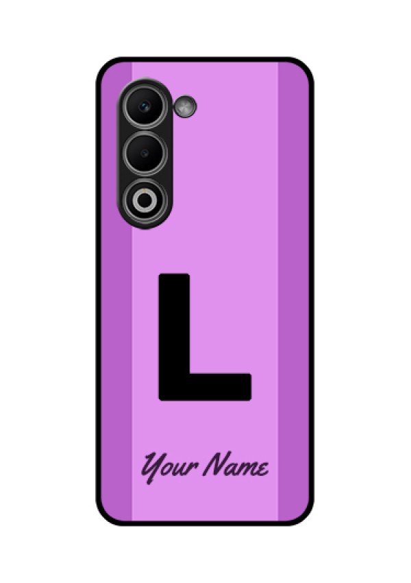 Oppo K13x 5G Custom Glass Phone Case - Tricolor Custom Text Design