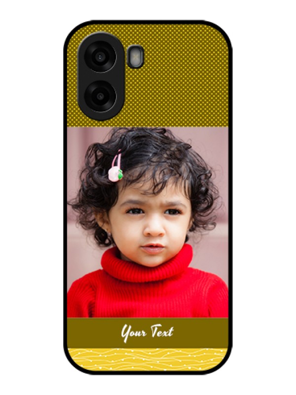 Custom Oppo K14x 5G Custom Glass Phone Case - Simple Green Color Design