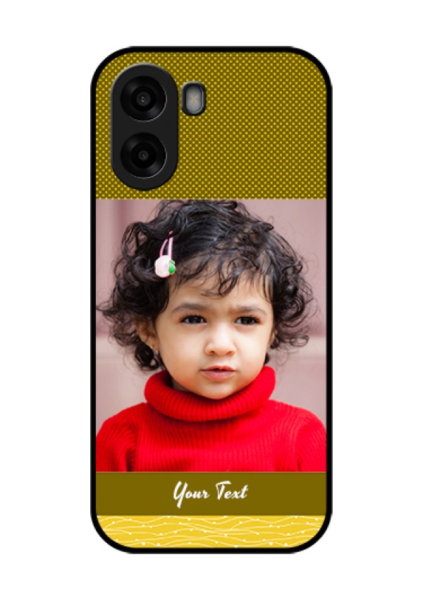 Oppo K14x 5G Custom Glass Phone Case - Simple Green Color Design