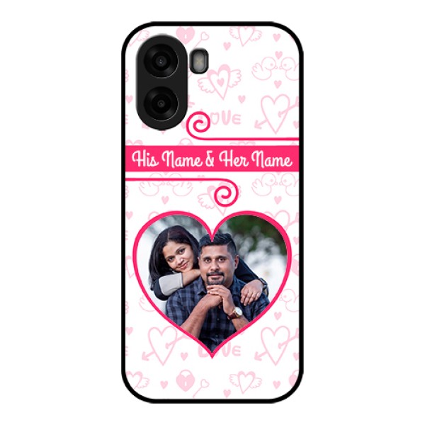 Oppo K14x 5G Custom Glass Phone Case - Heart Shape Love Design Oppo K14x 5G Custom Glass Phone Case - Heart Shape Love Design