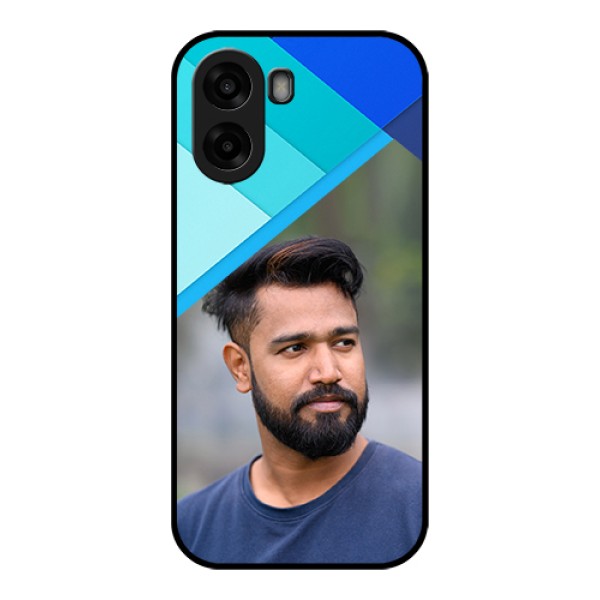 Oppo K14x 5G Custom Glass Phone Case - Blue Pattern Design