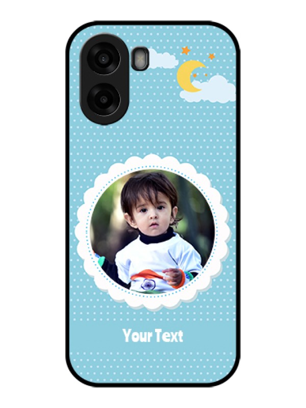 Custom Oppo K14x 5G Custom Glass Phone Case - Violet Pattern Design