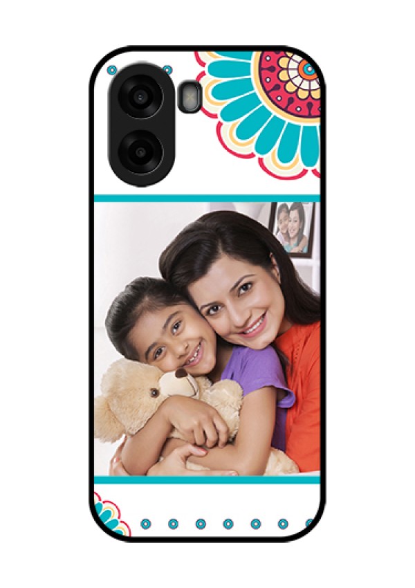 Oppo K14x 5G Custom Glass Phone Case - Flower Design