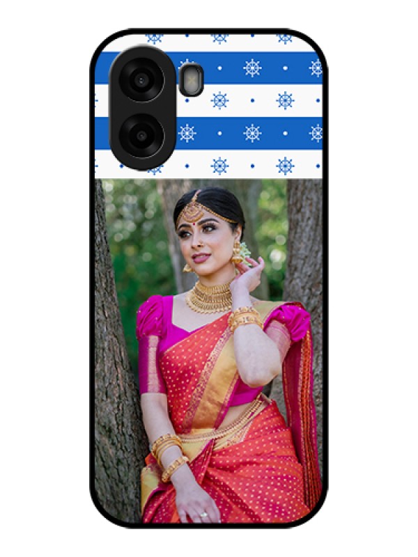 Custom Oppo K14x 5G Custom Glass Phone Case - Snow Pattern Design