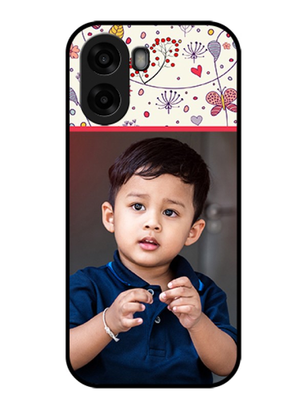 Custom Oppo K14x 5G Custom Glass Phone Case - Premium Floral Design
