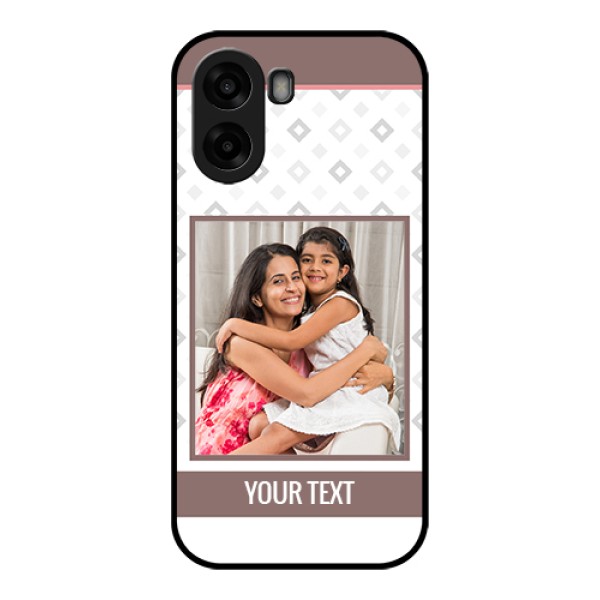Oppo K14x 5G Custom Glass Phone Case - Simple Diamond Design