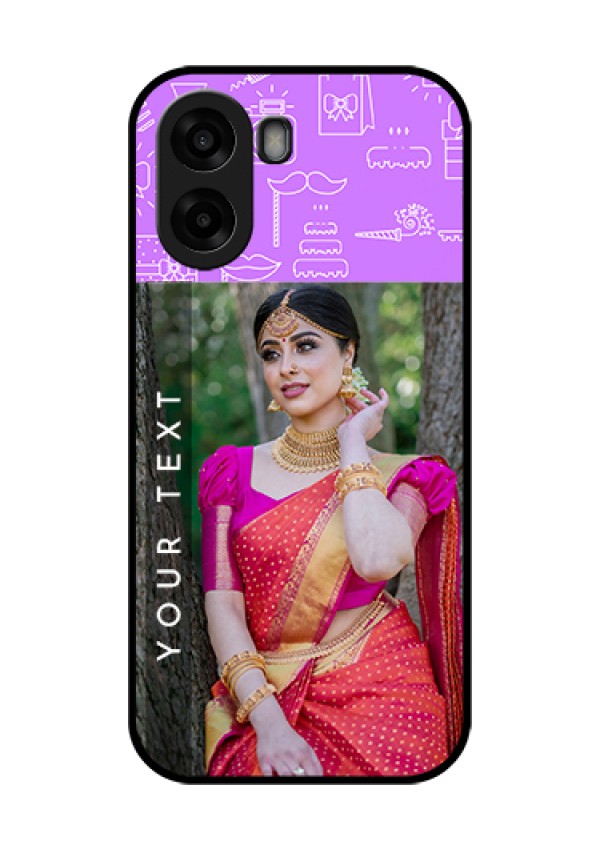 Oppo K14x 5G Custom Glass Phone Case - Birthday Icons Design