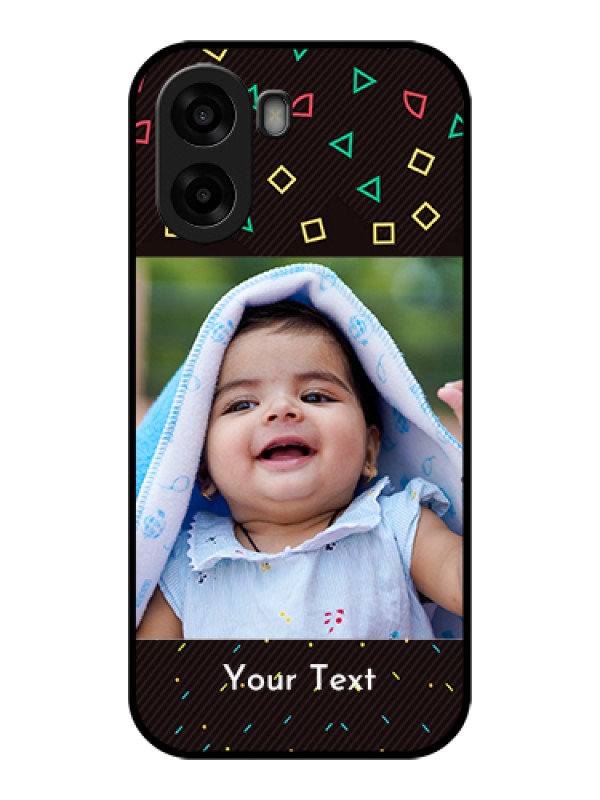 Custom Oppo K14x 5G Custom Glass Phone Case - With Confetti Birthday Design