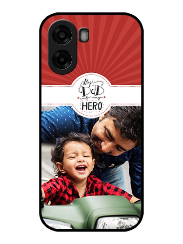 Custom Oppo K14x 5G Custom Glass Phone Case - My Dad Hero Design