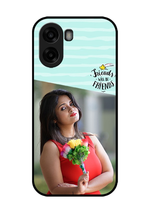 Oppo K14x 5G Custom Glass Phone Case - Friends Picture Icon Design