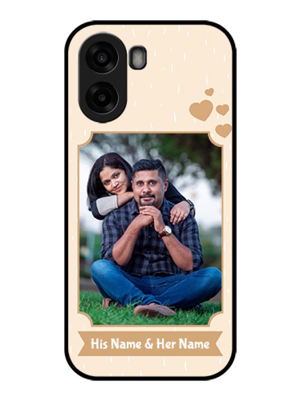 Custom Oppo K14x 5G Custom Glass Phone Case - With Confetti Love Design