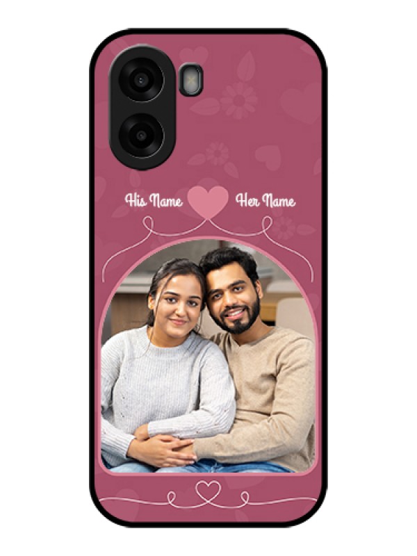 Custom Oppo K14x 5G Custom Glass Phone Case - Love Floral Design